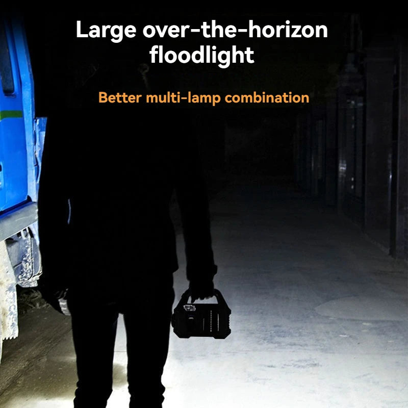 Multi-Functional Solar COB Flashlight