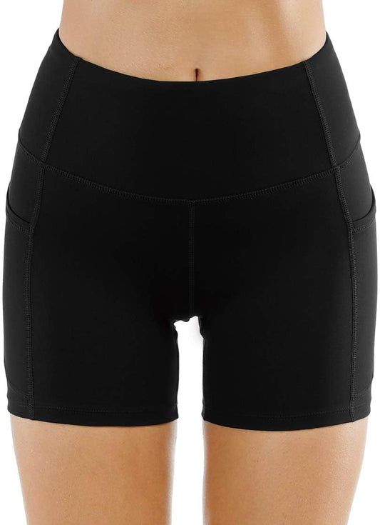 Women'S High Waist Workout Shorts Breathable Dolphin Split Elastic Lounge Yoga Shorts