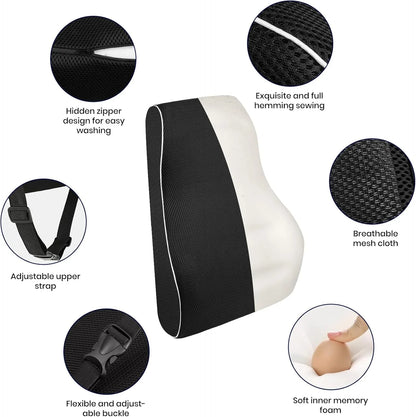 Memory Foam Lumbar Support Pillow