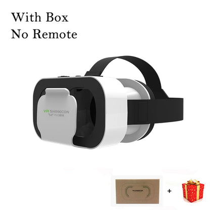 Shinecon VR Glasses 3D Headset Virtual Reality Devices Helmet Viar Lenses Goggle For Smartphone Cell Phone Smart With Controller