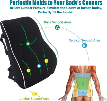 Memory Foam Lumbar Support Pillow