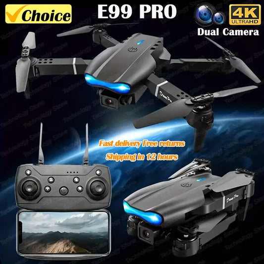 E99 Pro 6K HD Foldable RC Drone