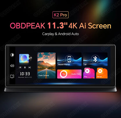 Dash Cam  4K GPS Camera