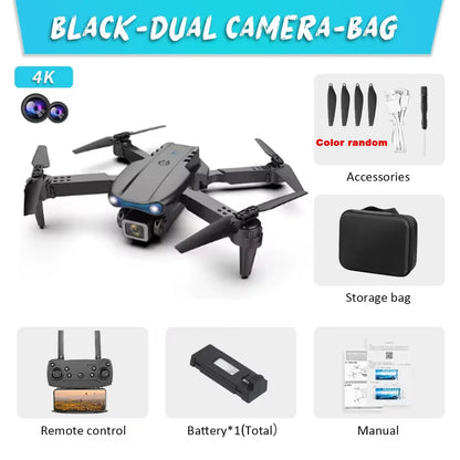 E99 Pro Drone Quadcopter Remote Control Handle Four Axis Aircraft HD 6K Photography UAV Altitude Fixation Helicopter Toys