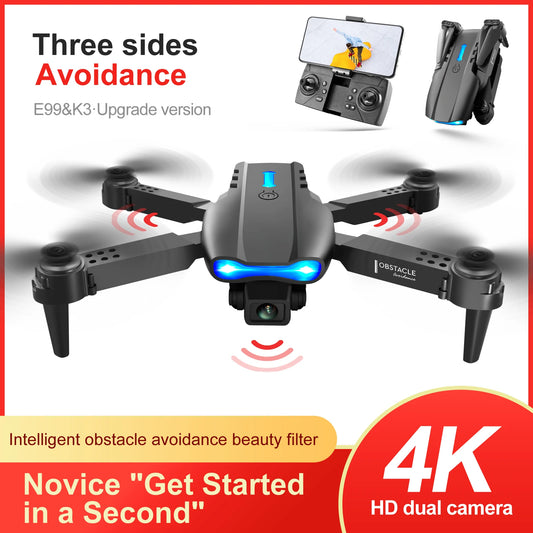 E99 Pro Drone Quadcopter Remote Control Handle Four Axis Aircraft HD 6K Photography UAV Altitude Fixation Helicopter Toys