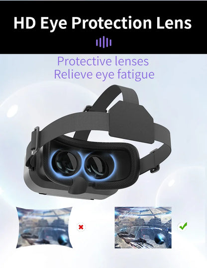 Shinecon VR Glasses 3D Headset with Controller
