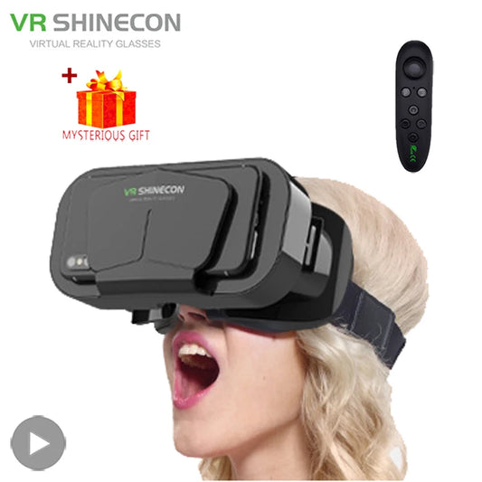 Shinecon VR Glasses 3D Headset with Controller