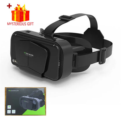 Shinecon VR Glasses 3D Headset Virtual Reality Devices Helmet Viar Lenses Goggle For Smartphone Cell Phone Smart With Controller