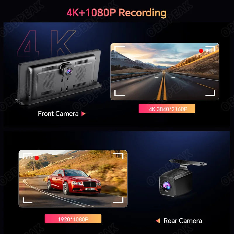 Dash Cam  4K GPS Camera
