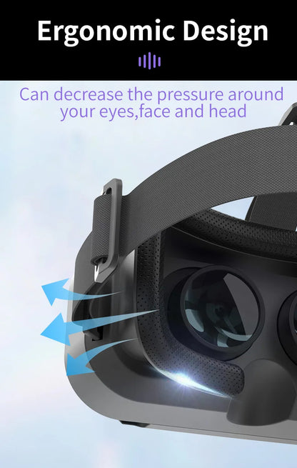 Shinecon VR Glasses 3D Headset with Controller