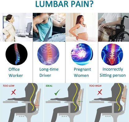 Memory Foam Lumbar Support Pillow