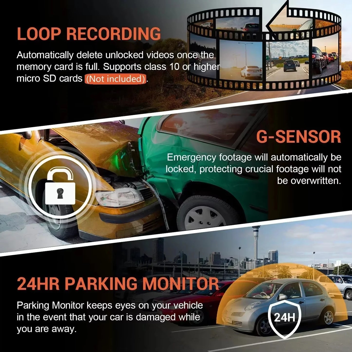 1080P Dual Camera Dash Cam