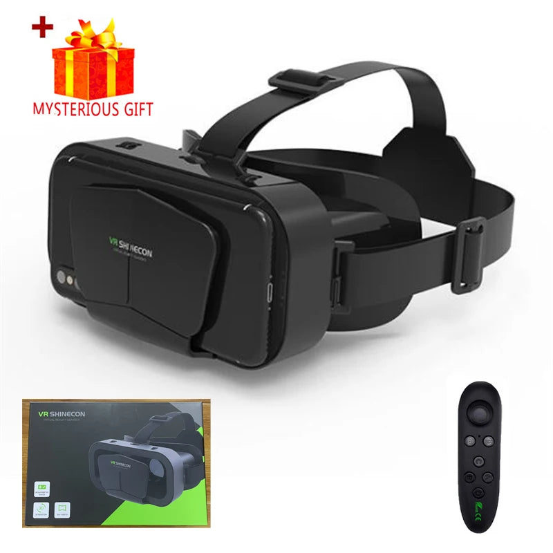 Shinecon VR Glasses 3D Headset with Controller